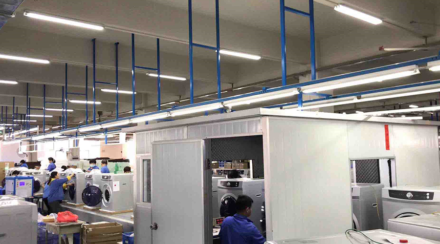 金環(huán)電器如何保證客戶收到的滾筒干衣機運行時無異響？