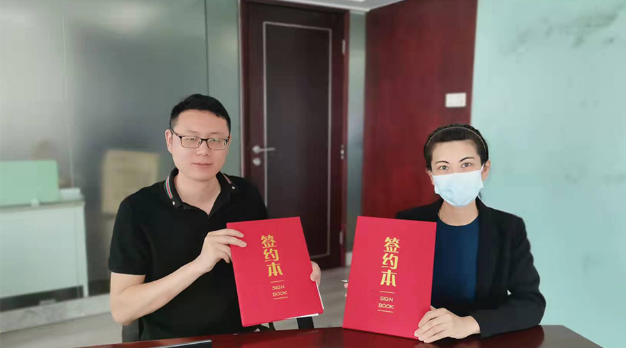 祝賀！金環(huán)電器與寧波某品牌電商客戶再次合作，簽約成功！